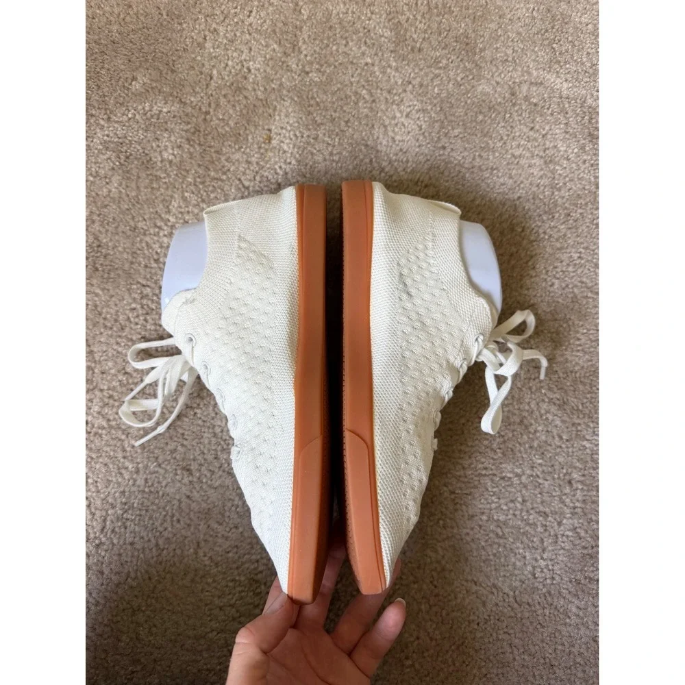 Suavs Sneakers Unisex The Zikler Knit Gum Sole Lightweight White Mens 8 Women 10